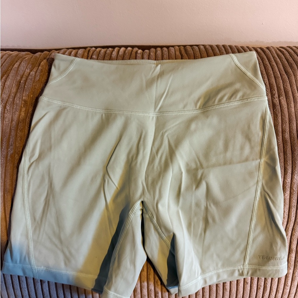 YoungLA Women's Light Green Bike Shorts